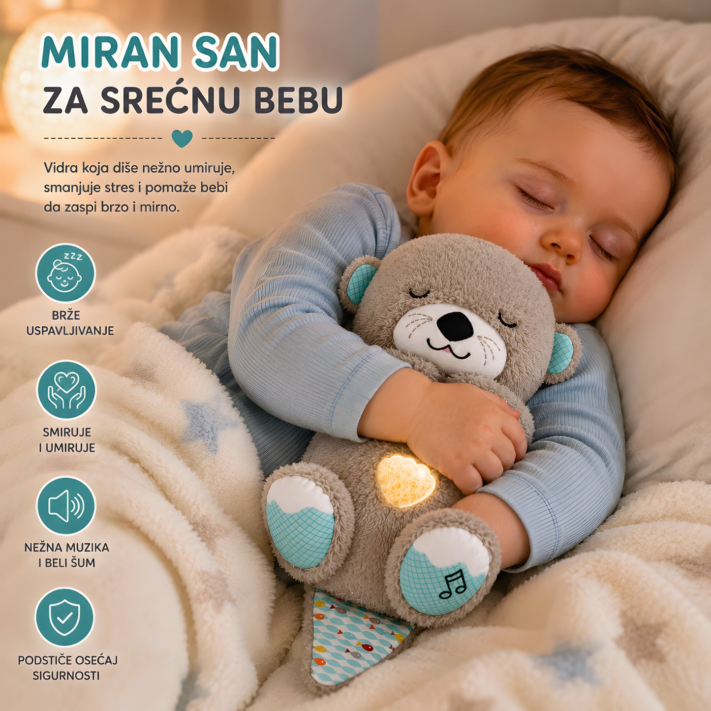 Kako Vidra Sanjalica pomaže bebi da lakše zaspi
