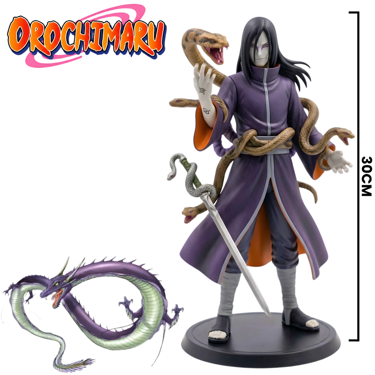8 Nasumičnih NARUTO figurica - 30cm