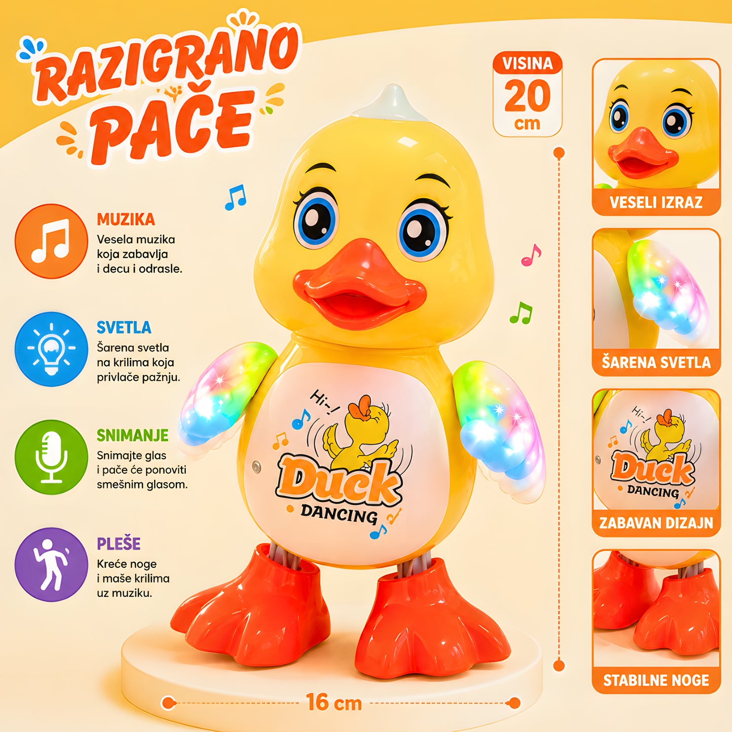 Razigrano pače kao poklon za rođendan