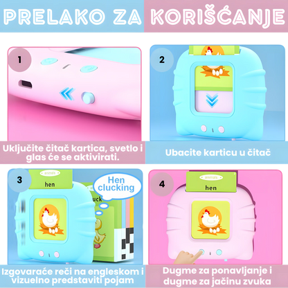 EDUKATIVAN SET PAMETNIH KARTICA ZA UČENJE ENGLESKOG JEZIKA